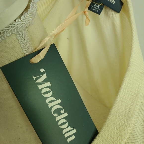 Modcloth Printemps Cream Sweater - Picture 9 of 10